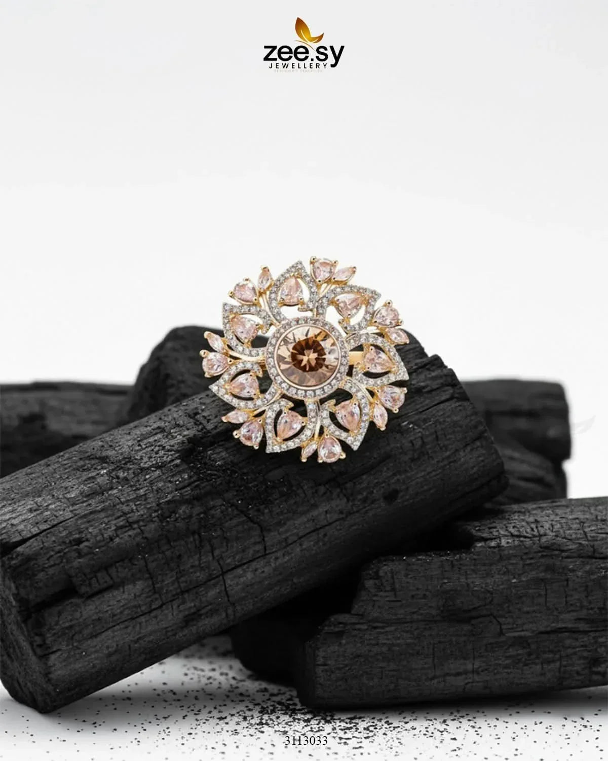 Emma Ring Finger Ring - Zeesy Jewellery Pakistan | Premium Artificial & Imitation Jewellery