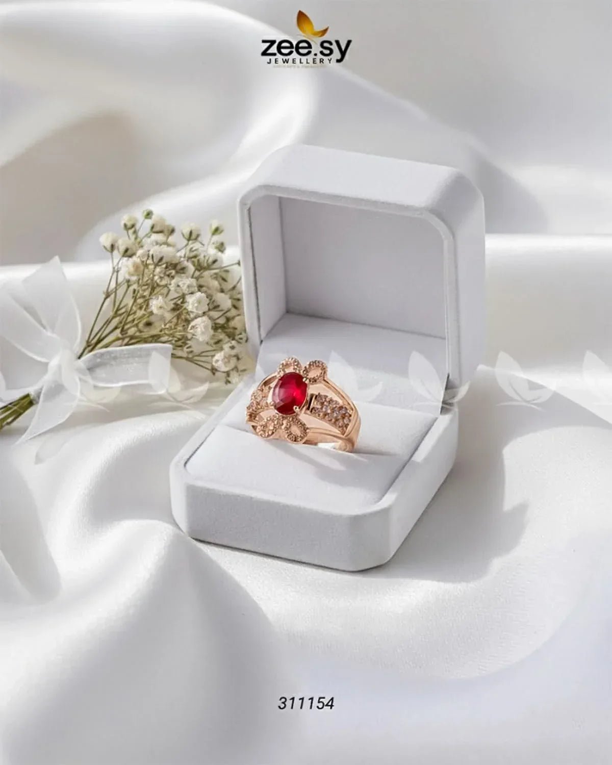 Starlit Ring Finger Ring - Zeesy Jewellery Pakistan | Premium Artificial & Imitation Jewellery
