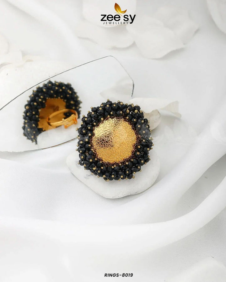 Rings-8019 Black Finger Ring - Zeesy Jewellery Pakistan | Premium Artificial & Imitation Jewellery