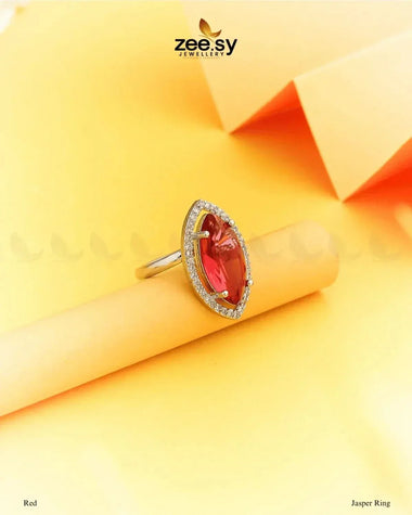 Jasper Ring Red Finger Ring - Zeesy Jewellery Pakistan | Premium Artificial & Imitation Jewellery