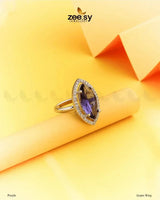 Jasper Ring Purple Finger Ring - Zeesy Jewellery Pakistan | Premium Artificial & Imitation Jewellery