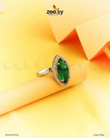 Jasper Ring Emerald Green Finger Ring - Zeesy Jewellery Pakistan | Premium Artificial & Imitation Jewellery