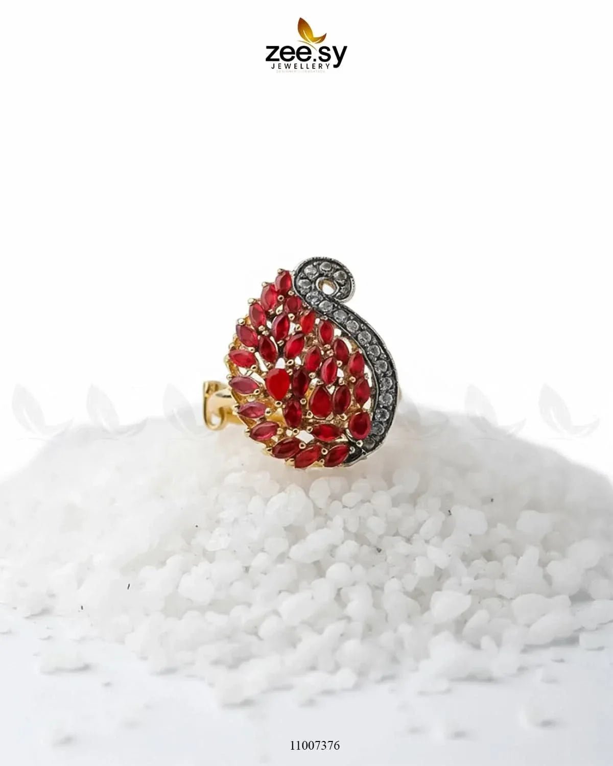 Baguette Cluster Ring-8244 Finger Ring - Zeesy Jewellery Pakistan | Premium Artificial & Imitation Jewellery