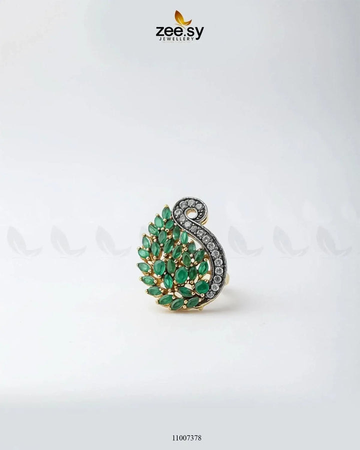 Baguette Cluster Ring-8244 Finger Ring - Zeesy Jewellery Pakistan | Premium Artificial & Imitation Jewellery