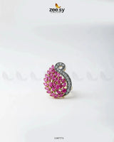 Baguette Cluster Ring-8244 Pink Finger Ring - Zeesy Jewellery Pakistan | Premium Artificial & Imitation Jewellery