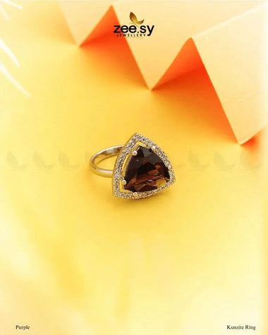 Kunzite Ring Purple Finger Ring - Zeesy Jewellery Pakistan | Premium Artificial & Imitation Jewellery