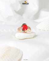 Amethyst Ring Red 19 Finger Ring - Zeesy Jewellery Pakistan | Premium Artificial & Imitation Jewellery