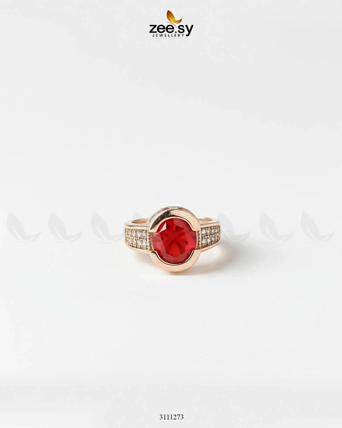 Amethyst Ring Finger Ring - Zeesy Jewellery Pakistan | Premium Artificial & Imitation Jewellery