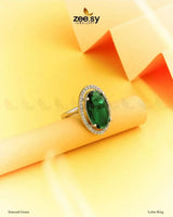 Lolite Ring Emerald Green Finger Ring - Zeesy Jewellery Pakistan | Premium Artificial & Imitation Jewellery