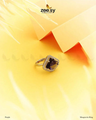 Musgravite Ring Purple Finger Ring - Zeesy Jewellery Pakistan | Premium Artificial & Imitation Jewellery