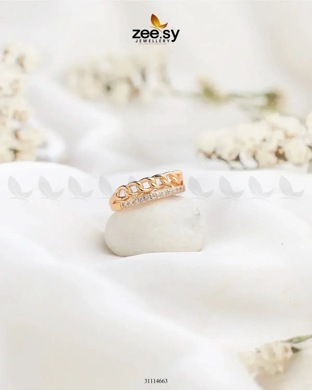 GleamLink Ring Finger Ring - Zeesy Jewellery Pakistan | Premium Artificial & Imitation Jewellery