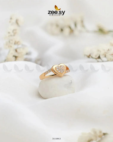 Serenza Ring Golden Finger Ring - Zeesy Jewellery Pakistan | Premium Artificial & Imitation Jewellery