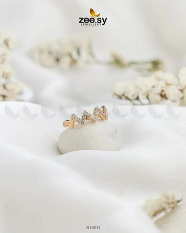 Velmara Ring Golden Finger Ring - Zeesy Jewellery Pakistan | Premium Artificial & Imitation Jewellery