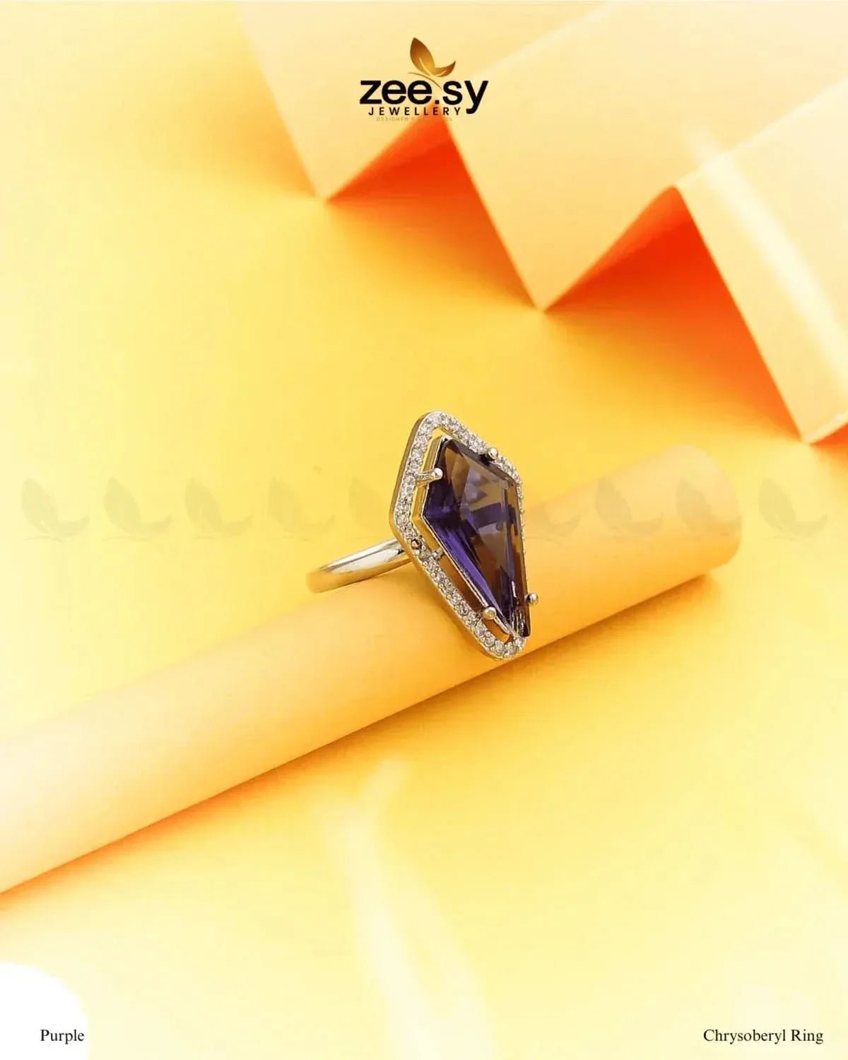 Chrysoberyl Ring Purple Finger Ring - Zeesy Jewellery Pakistan | Premium Artificial & Imitation Jewellery