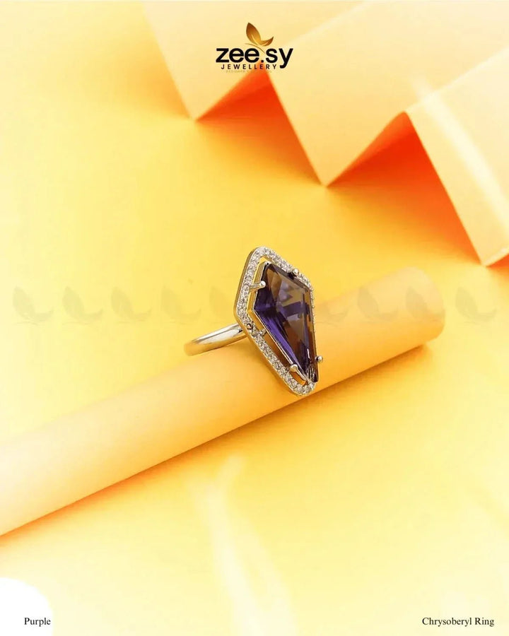 Chrysoberyl Ring Purple Finger Ring - Zeesy Jewellery Pakistan | Premium Artificial & Imitation Jewellery