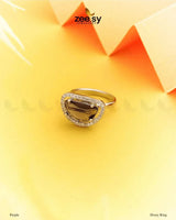 Druzy Ring Purple Finger Ring - Zeesy Jewellery Pakistan | Premium Artificial & Imitation Jewellery