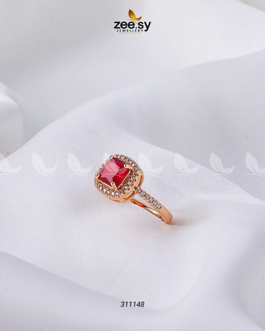 Ember Glow Ring Red Finger Ring - Zeesy Jewellery Pakistan | Premium Artificial & Imitation Jewellery