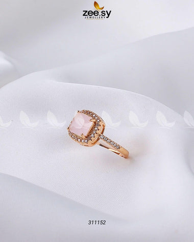 Ember Glow Ring Mint pink Finger Ring - Zeesy Jewellery Pakistan | Premium Artificial & Imitation Jewellery