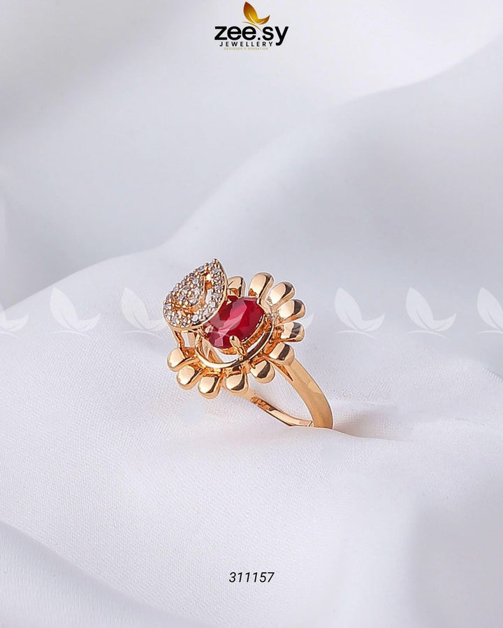 Lavender Ring Red Finger Ring - Zeesy Jewellery Pakistan | Premium Artificial & Imitation Jewellery