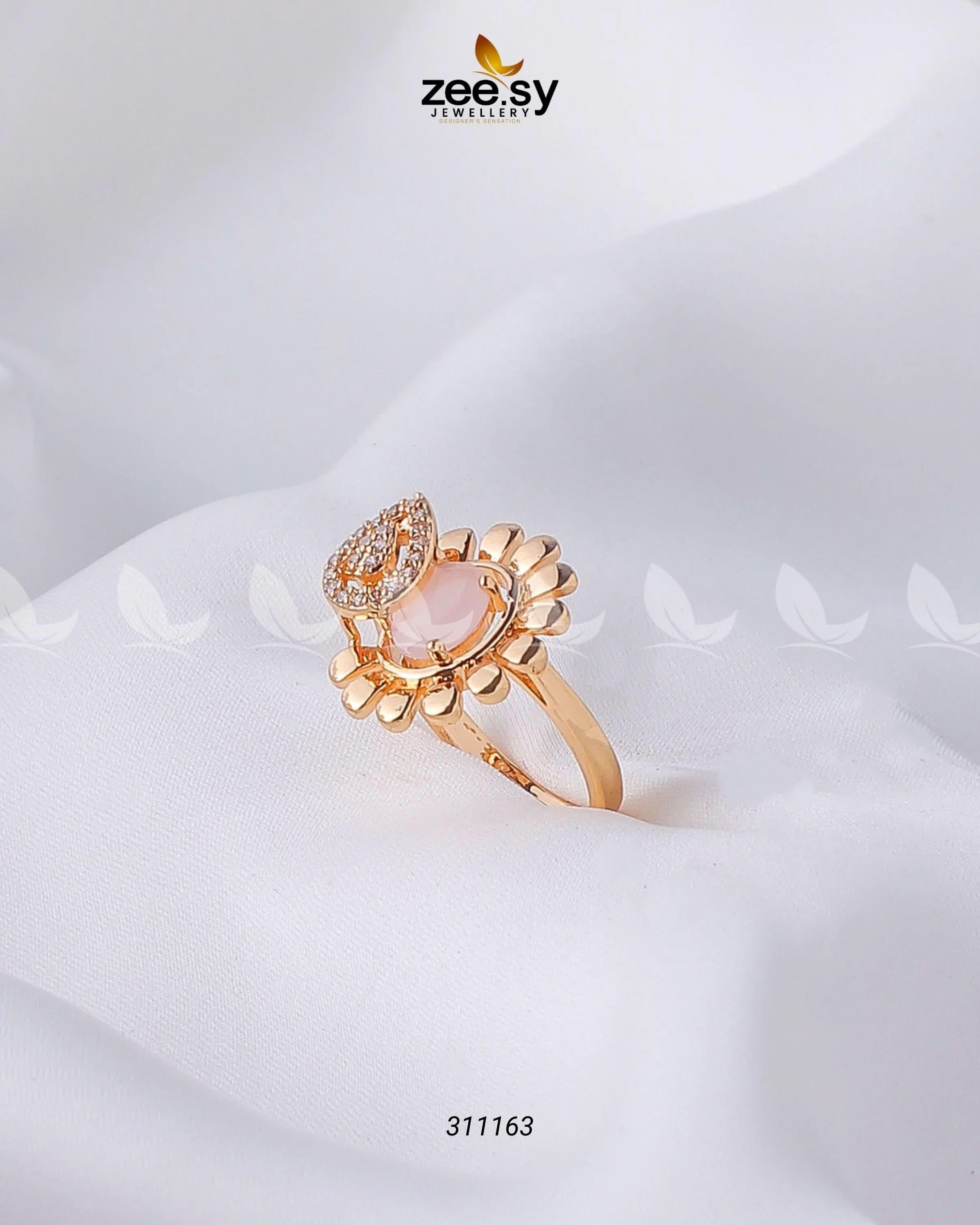 Lavender Ring Mint pink Finger Ring - Zeesy Jewellery Pakistan