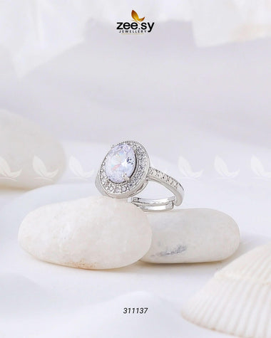 Lobelia Ring White Finger Ring - Zeesy Jewellery Pakistan | Premium Artificial & Imitation Jewellery