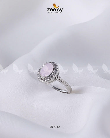 Lobelia Ring Mint pink Finger Ring - Zeesy Jewellery Pakistan | Premium Artificial & Imitation Jewellery