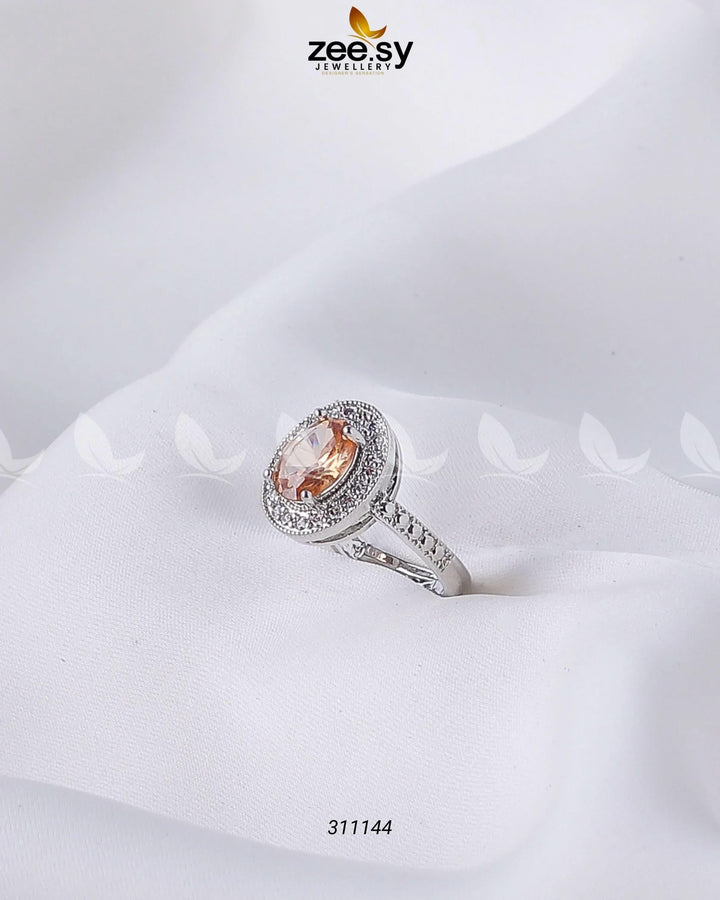 Lobelia Ring Champagne Finger Ring - Zeesy Jewellery Pakistan | Premium Artificial & Imitation Jewellery