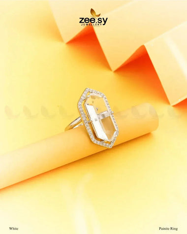 Painite Ring White Finger Ring - Zeesy Jewellery Pakistan | Premium Artificial & Imitation Jewellery