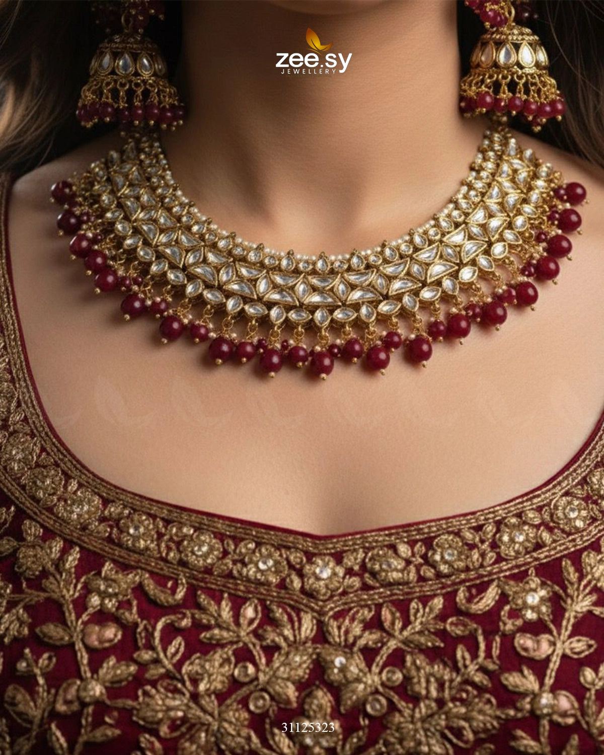 Gilded Perpetual Crystal Necklace Set - Zeesy Jewellery