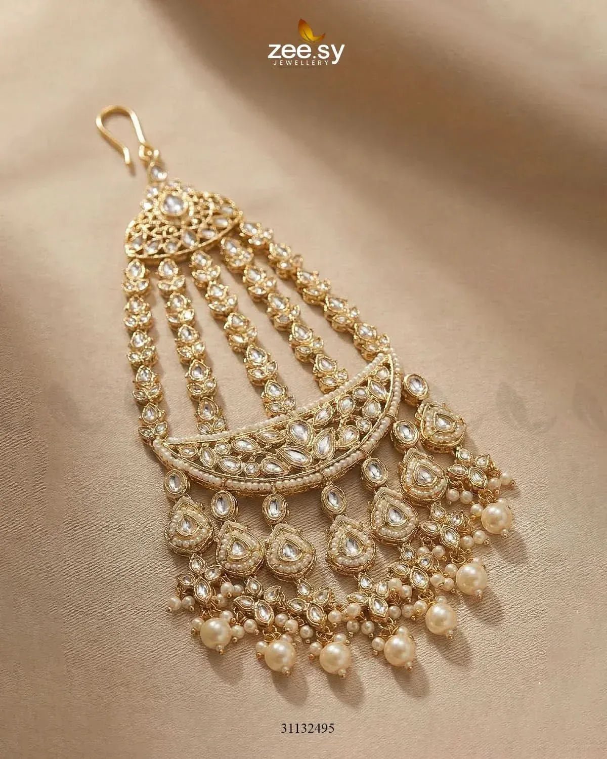 Bloom Pearl Bridal Jhumar jhumar - Zeesy Jewellery Pakistan | Premium Artificial & Imitation Jewellery