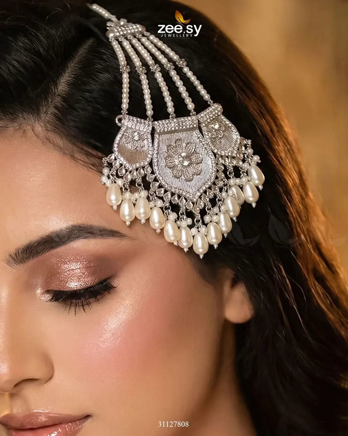 Gulnar Floral Beads Jhumar jhumar - Zeesy Jewellery Pakistan | Premium Artificial & Imitation Jewellery