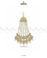 Galini Pearl Kundan Jhumar Golden White jhumar - Zeesy Jewellery Pakistan | Premium Artificial & Imitation Jewellery