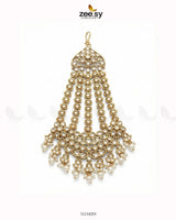 Majestic Faux Pearl Jhumar Golden White jhumar - Zeesy Jewellery Pakistan | Premium Artificial & Imitation Jewellery