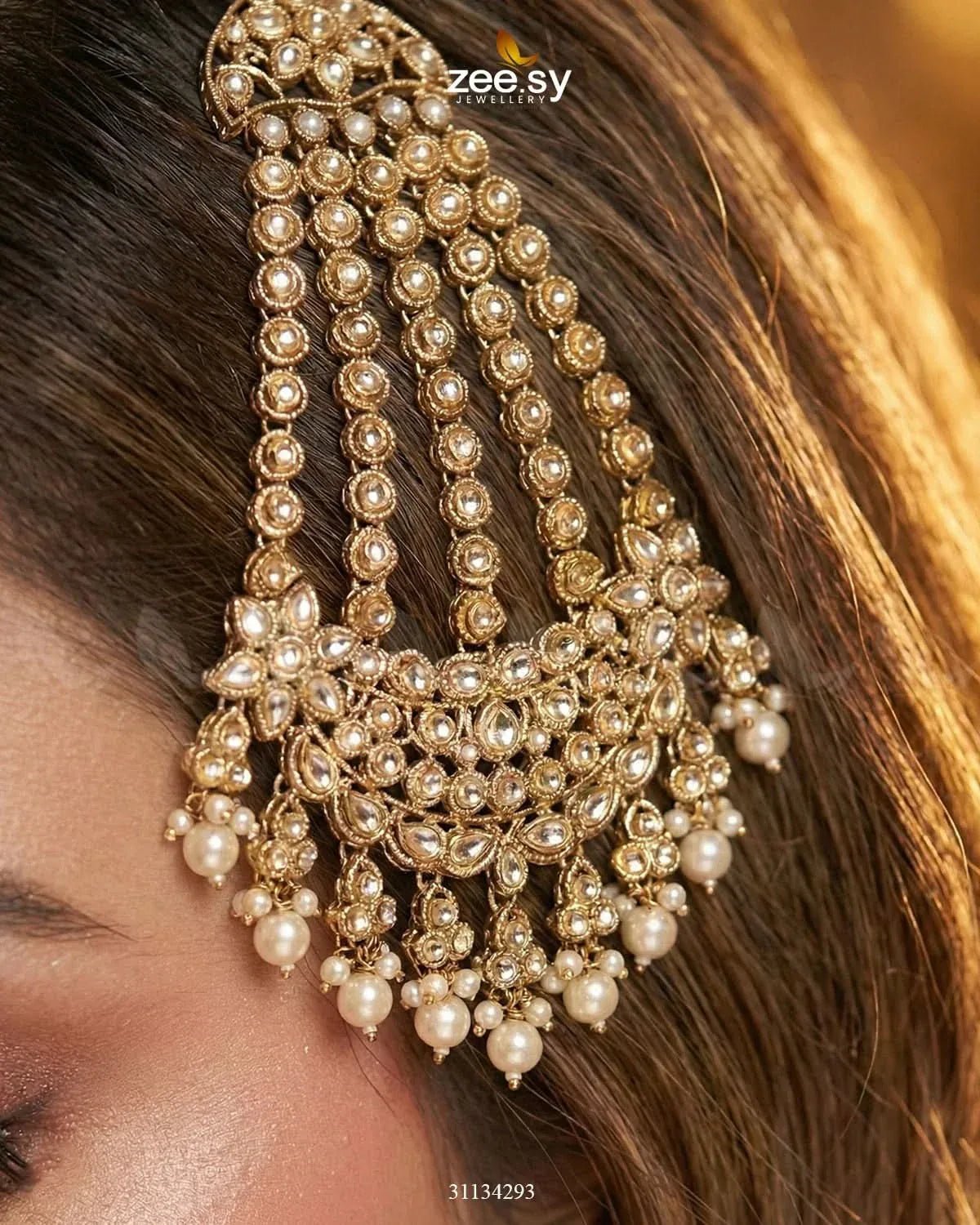 Majestic Faux Pearl Jhumar jhumar - Zeesy Jewellery Pakistan | Premium Artificial & Imitation Jewellery