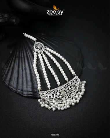 Ruhani Jhumar Silver White jhumar - Zeesy Jewellery Pakistan | Premium Artificial & Imitation Jewellery