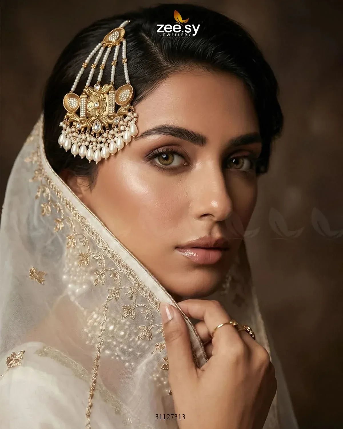 Shyama Beaded Pearl Jhumar jhumar - Zeesy Jewellery Pakistan | Premium Artificial & Imitation Jewellery