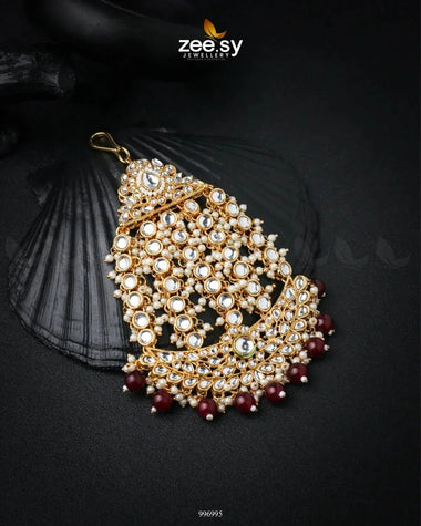 Opulent Jhumar Red jhumar - Zeesy Jewellery Pakistan | Premium Artificial & Imitation Jewellery
