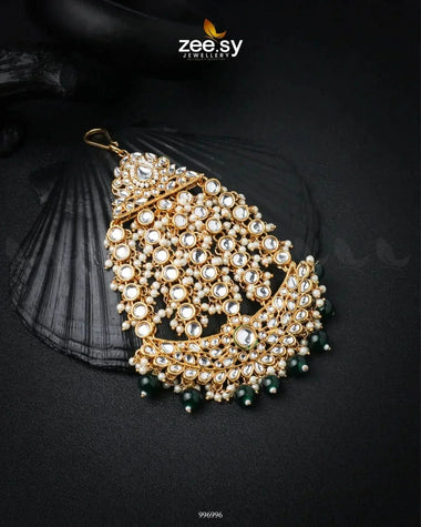 Opulent Jhumar Green jhumar - Zeesy Jewellery Pakistan | Premium Artificial & Imitation Jewellery