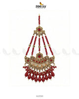 Antique Bloom Pearl Cascade Jhumar jhumar - Zeesy Jewellery Pakistan | Premium Artificial & Imitation Jewellery