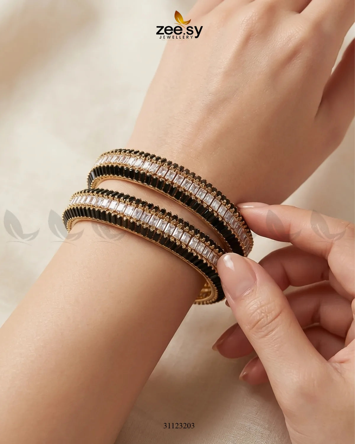kalyani Rich Traditional Tiered Gem Bangles