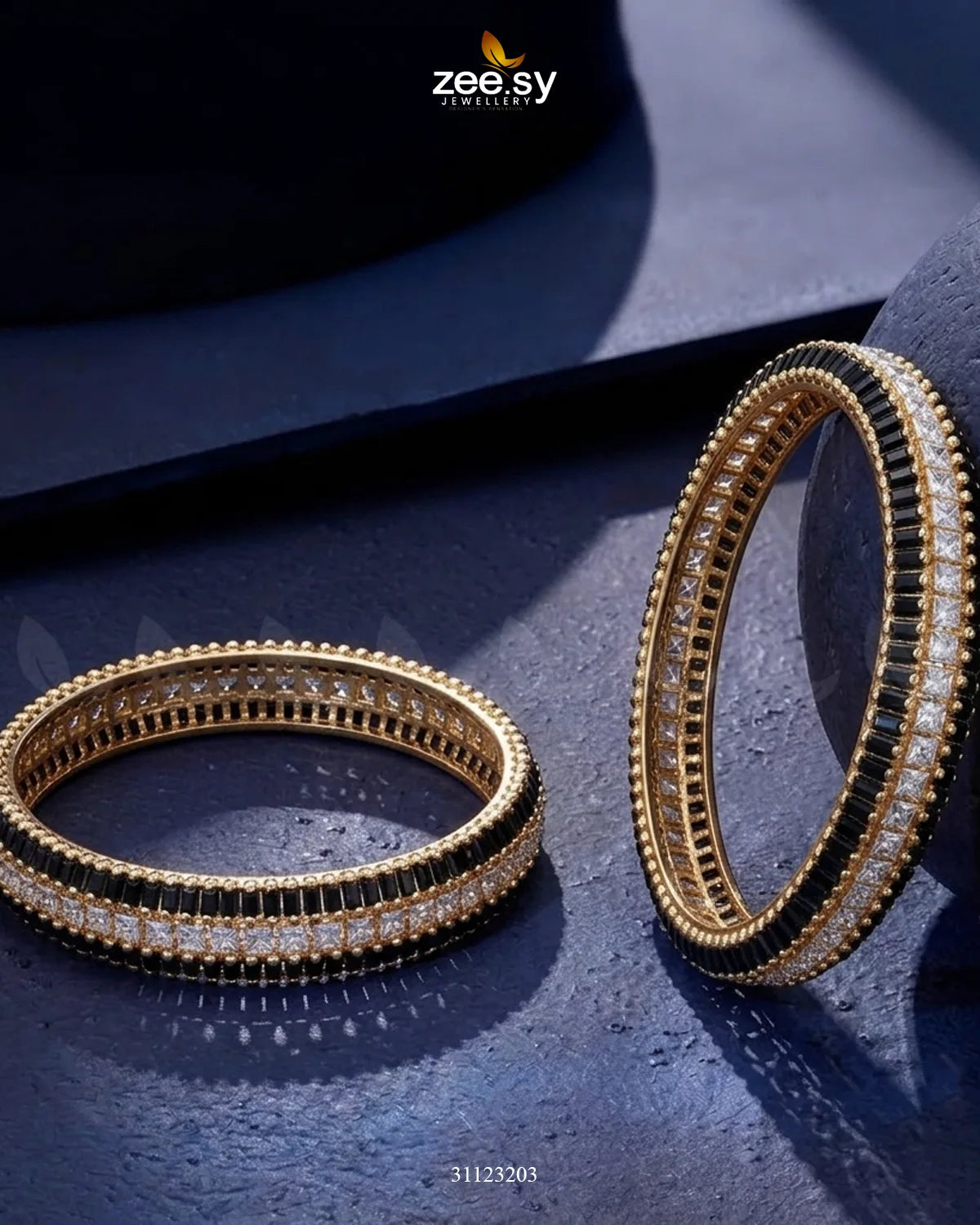 kalyani Rich Traditional Tiered Gem Bangles