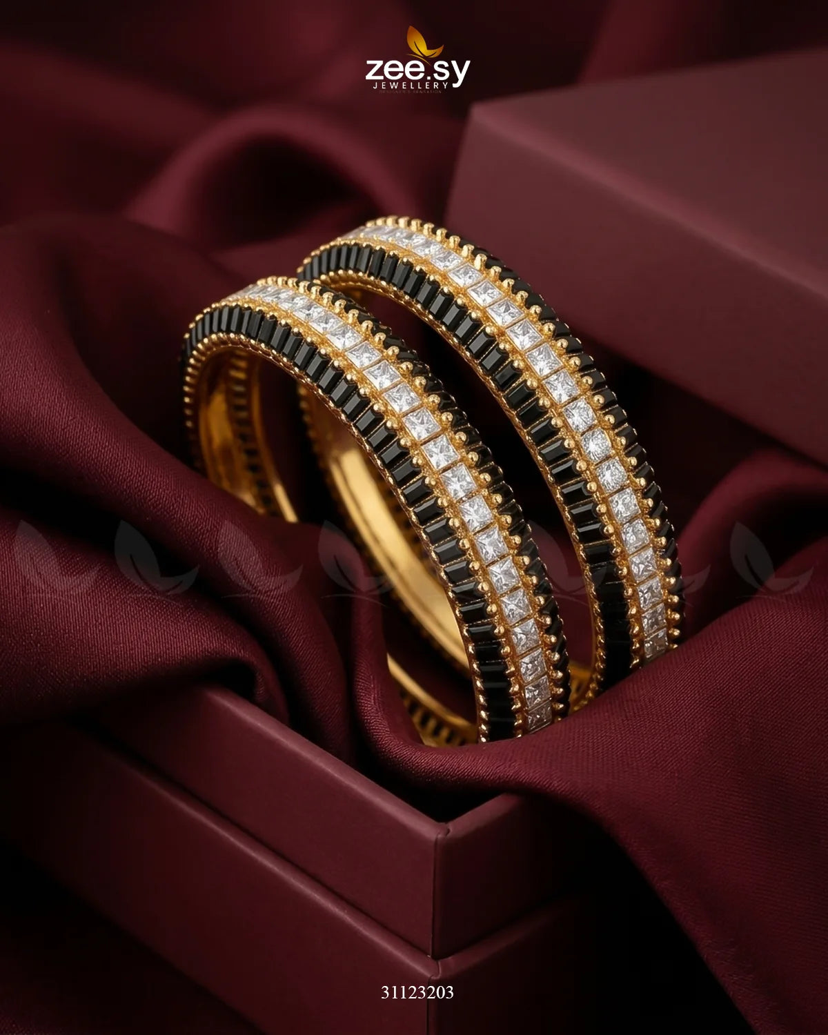 kalyani Rich Traditional Tiered Gem Bangles
