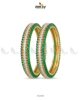 kalyani Rich Traditional Tiered Gem Bangles