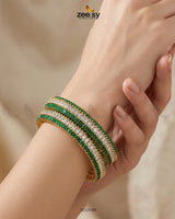 kalyani Rich Traditional Tiered Gem Bangles