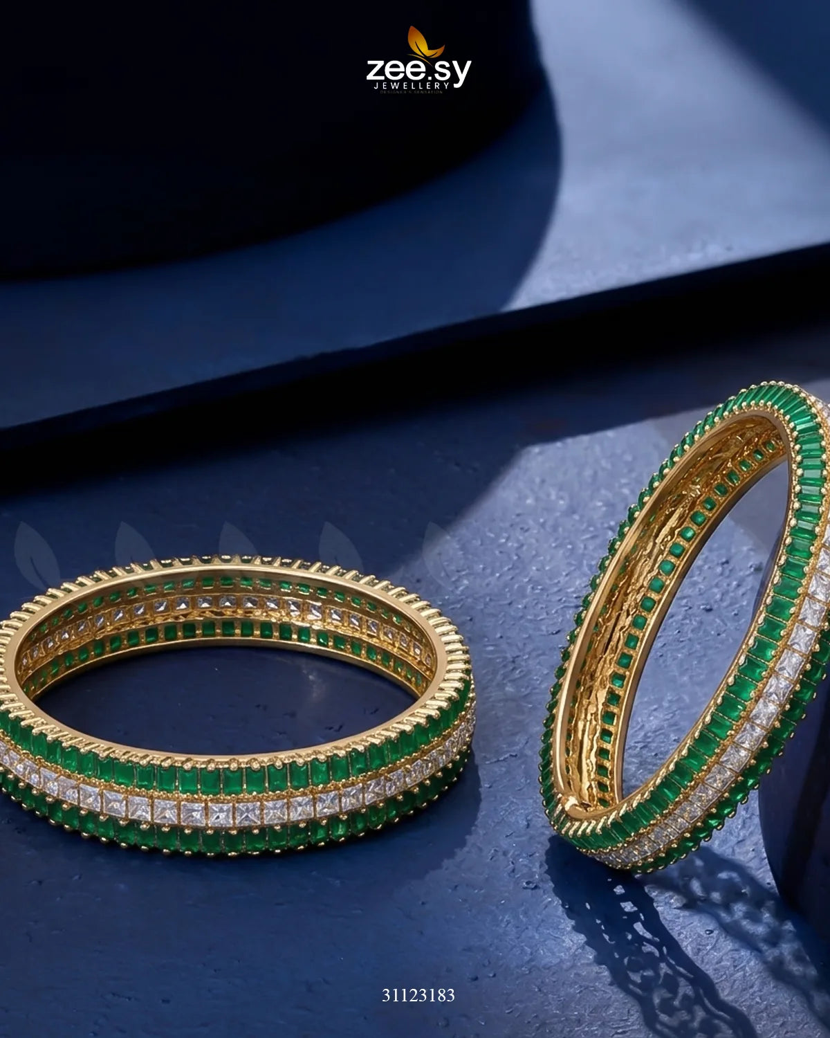 kalyani Rich Traditional Tiered Gem Bangles