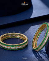 kalyani Rich Traditional Tiered Gem Bangles