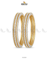 kalyani Rich Traditional Tiered Gem Bangles