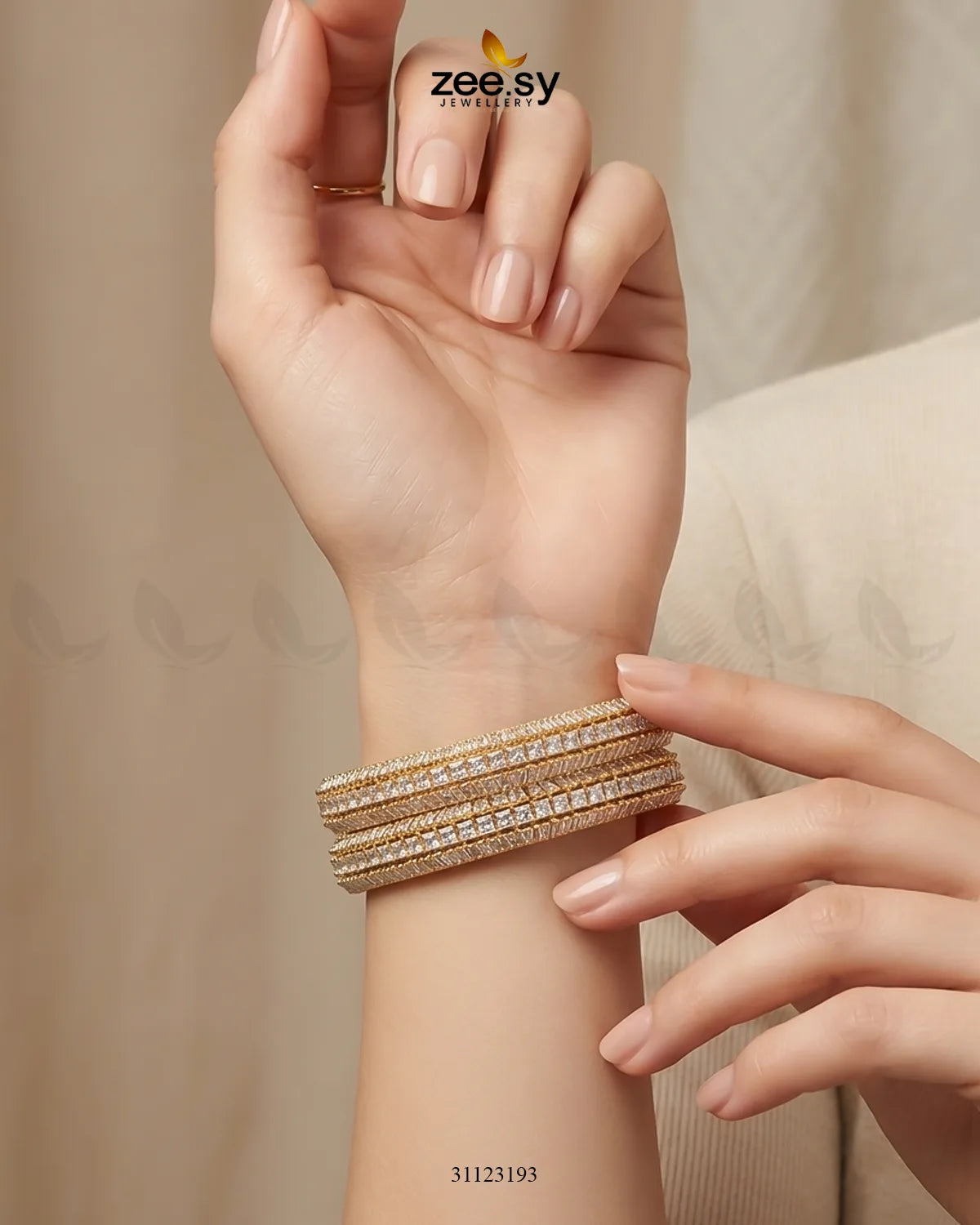 kalyani Rich Traditional Tiered Gem Bangles