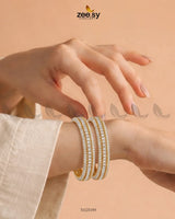 kalyani Rich Traditional Tiered Gem Bangles