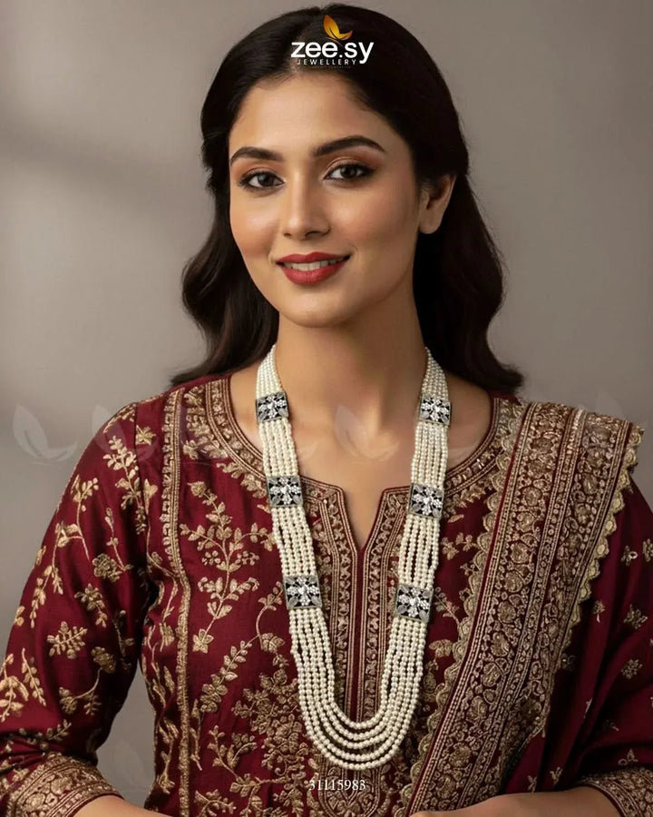 Heritage Malla Regal Necklace Malla Necklace - Zeesy Jewellery Pakistan | Premium Artificial & Imitation Jewellery